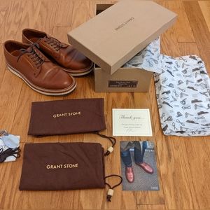 Grant Stone Leo Plain Toe Wedge Sole